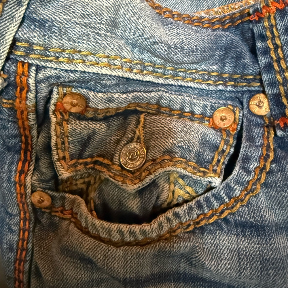 Stylish Blue True Religion Jeans for Men - Picture 6 of 8